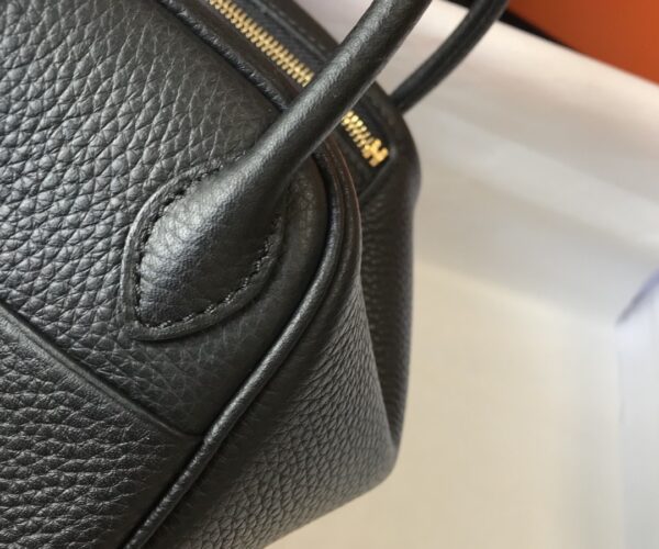 1:1 Replica Hermes Lindy Mini Clemence Bag Black For Women, Women’s Handbags, Shoulder And Crossbody Bags 7.5in/19cm