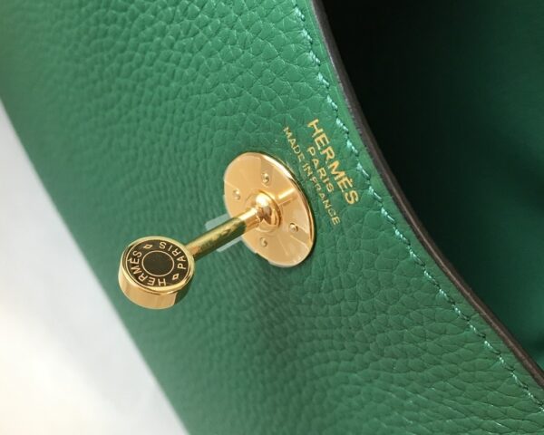 1:1 Replica Hermes Lindy Mini Clemence Bag Green For Women, Women’s Handbags, Shoulder And Crossbody Bags 7.5in/19cm