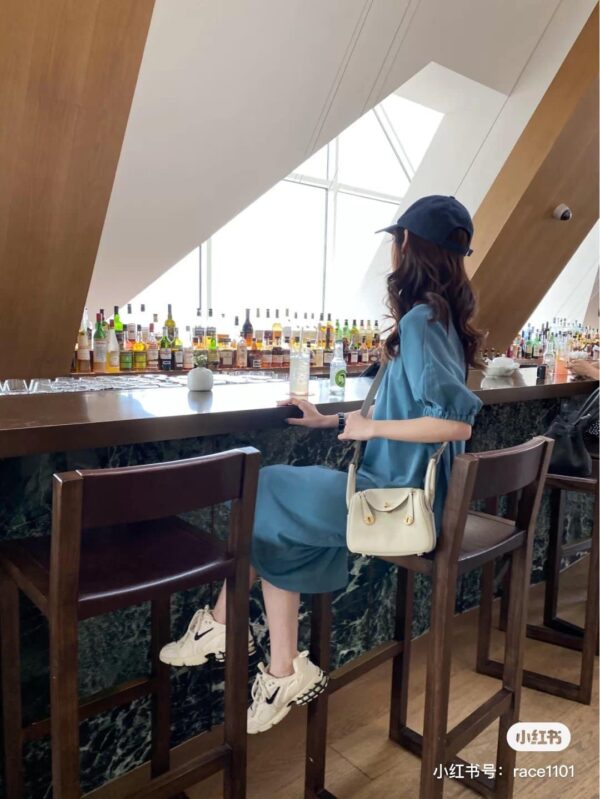 1:1 Replica Hermes Lindy Mini Clemence Bag White For Women, Women’s Handbags, Shoulder And Crossbody Bags 7.5in/19cm