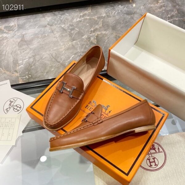 Hermes Loafer Brown For Women, Women's Shoes