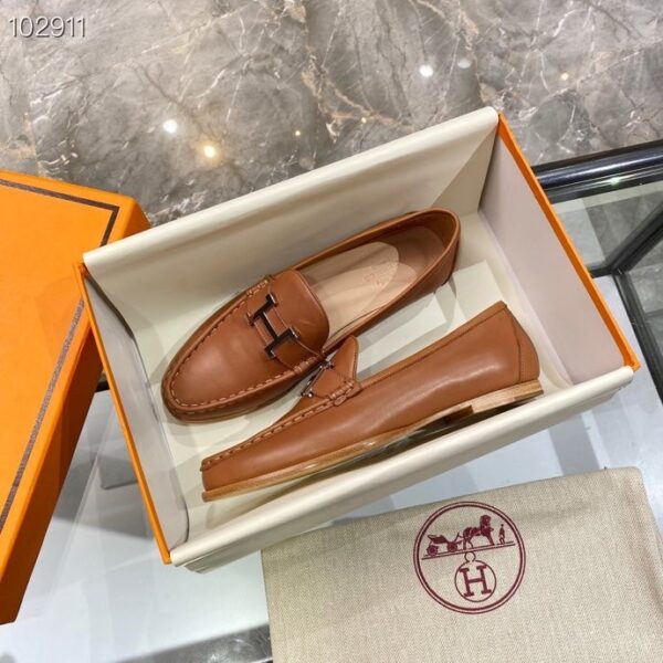 Hermes Loafer Brown For Women, Women's Shoes