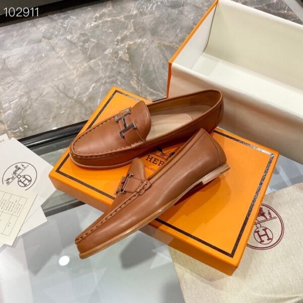 Hermes Loafer Brown For Women, Women's Shoes