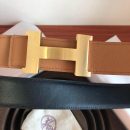 1:1 Replica Hermes Mini Constance Guillochee Belt Buckle & Reversible Brown For Women, Women Belt