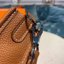 1:1 Replica Hermes Mini Evelyne Brown For Women 7.8in/20cm