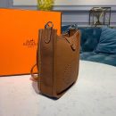 1:1 Replica Hermes Mini Evelyne Brown For Women 7.8in/20cm