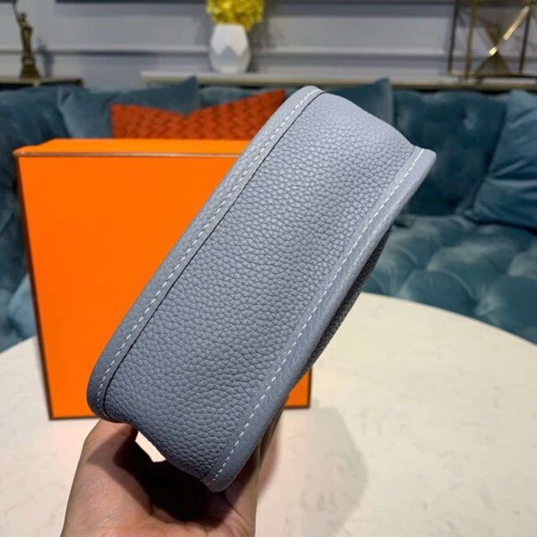 1:1 Replica Hermes Mini Evelyne Grey For Women 7in/18cm