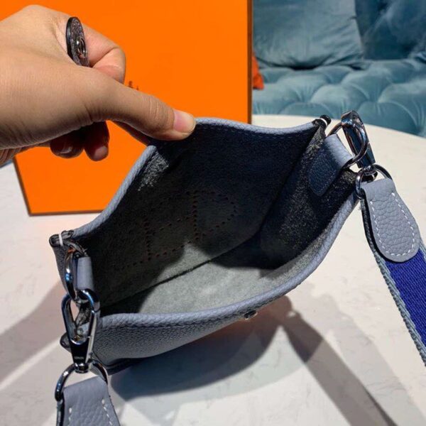1:1 Replica Hermes Mini Evelyne Grey For Women 7in/18cm