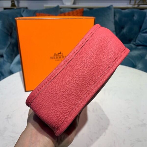 1:1 Replica Hermes Mini Evelyne Pink For Women 7.8in/20cm