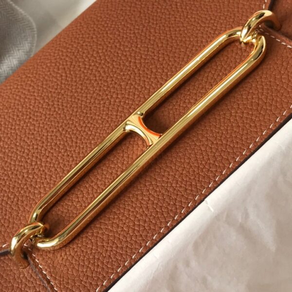 1:1 Replica Hermes Mini Evercolor Sac Roulis 19 Brown For Women, Women's Handbags, Shoulder Bags 7.5in/19cm