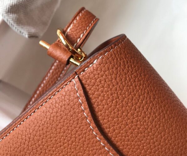 1:1 Replica Hermes Mini Evercolor Sac Roulis 19 Brown For Women, Women's Handbags, Shoulder Bags 7.5in/19cm