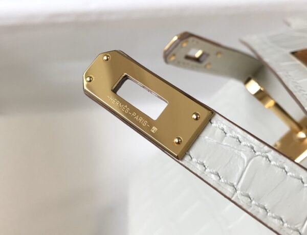 1:1 Replica Hermes Mini Kelly 19 Beton Crocodile Bag For Women, Women's Handbags, Shoulder Bags 7.5in/19cm
