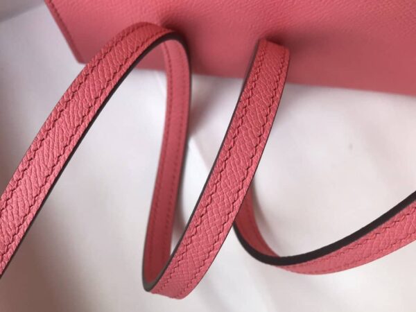 1:1 Replica Hermes Mini Kelly 19 Sellier Epsom Pink Bag For Women, Women's Handbags, Shoulder Bags 7.5in/19cm