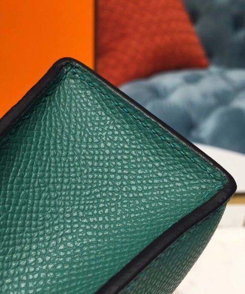1:1 Replica Hermes Mini Kelly 20 Sellier Epsom Green Bag For Women, Women's Handbags, Shoulder Bags 7.5in/20cm