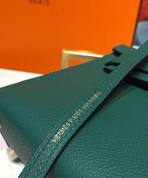 1:1 Replica Hermes Mini Kelly 20 Sellier Epsom Green Bag For Women, Women's Handbags, Shoulder Bags 7.5in/20cm