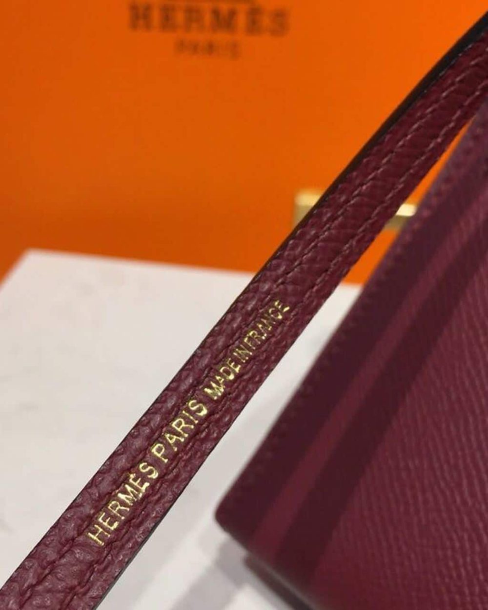 1:1 Replica Hermes Mini Kelly Burgundy For Women Gold Toned Hardware 7.5in/19cm