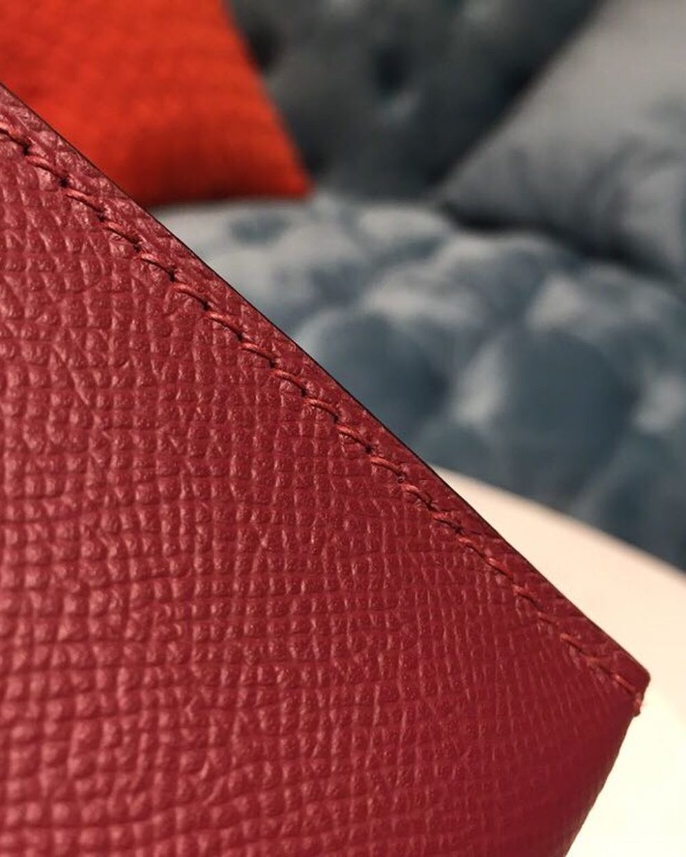 1:1 Replica Hermes Mini Kelly Burgundy For Women Gold Toned Hardware 7.5in/19cm