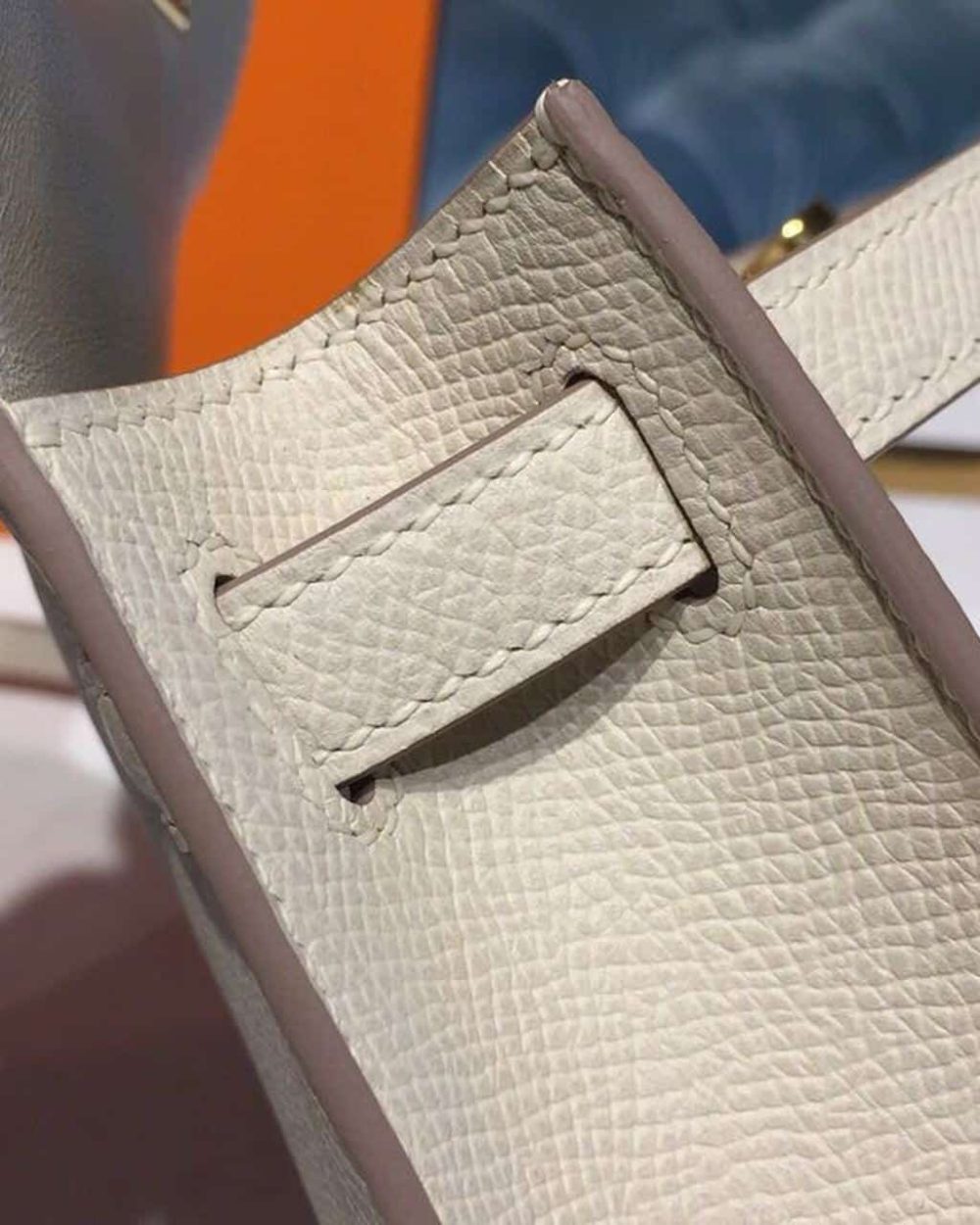 1:1 Replica Hermes Mini Kelly Craie For Women Gold-Toned Hardware 7.5in/19cm