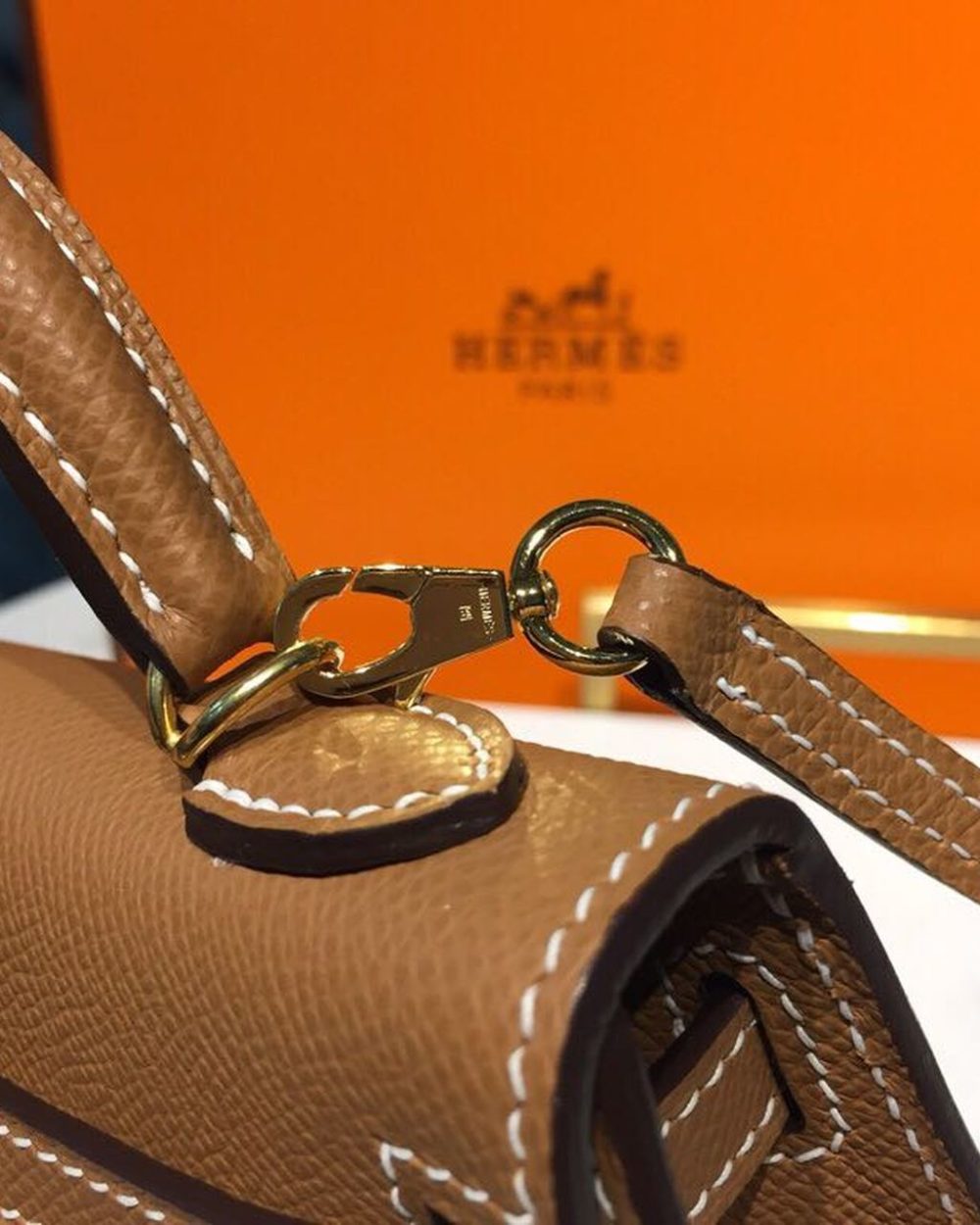 1:1 Replica Hermes Mini Kelly Gold For Women Gold Toned Hardware 7.5in/19cm