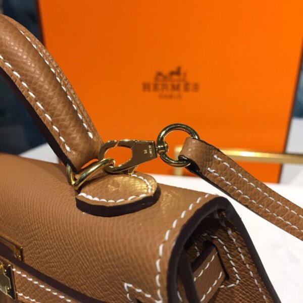 1:1 Replica Hermes Mini Kelly Gold For Women Gold Toned Hardware 7.5in/19cm