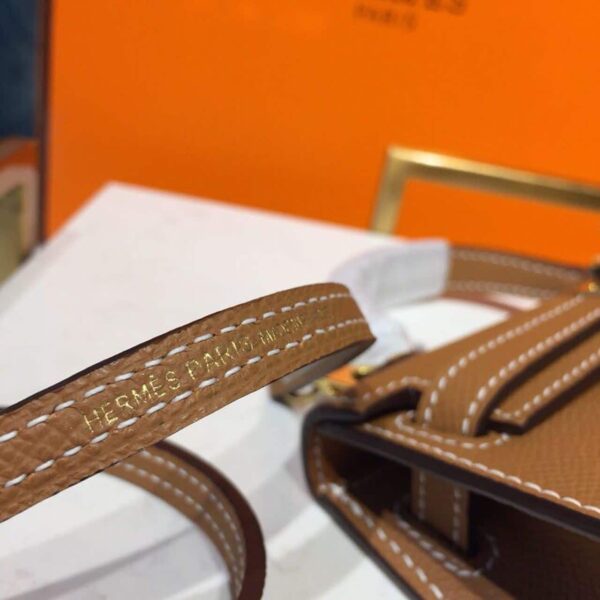1:1 Replica Hermes Mini Kelly Gold For Women Gold Toned Hardware 7.5in/19cm