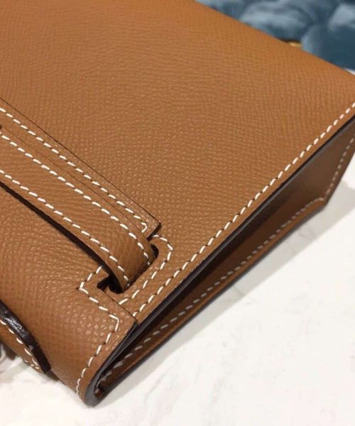 1:1 Replica Hermes Mini Kelly Gold For Women Gold Toned Hardware 7.5in/19cm