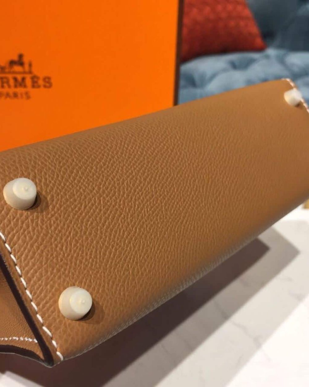 1:1 Replica Hermes Mini Kelly Gold For Women Gold Toned Hardware 7.5in/19cm