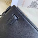 1:1 Replica Hermes Mini Kelly KP Pochette Black/Khaki Green/Yellow/Brown For Women 22cm / 8.7in