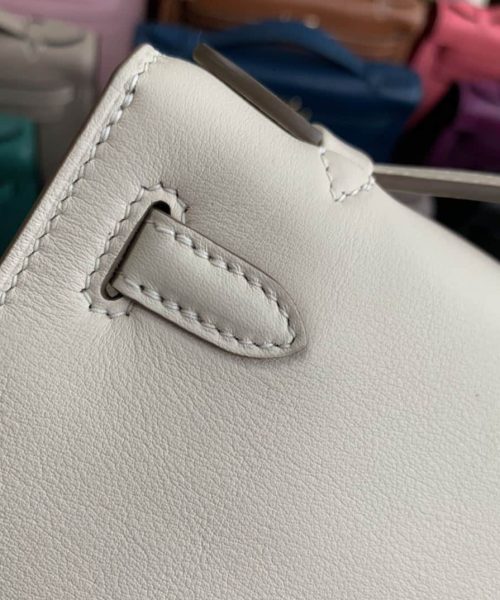 1:1 Replica Hermes Mini Kelly KP Pochette Black/Light Brown/Pink/Yellow/White For Women 22cm / 8.7in