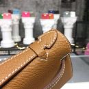 1:1 Replica Hermes Mini Kelly KP Pochette Gold For Women Hermes Mini Kelly KP Pochette Gold For Women Gold Toned Hardware 8.7in/22cm8.7in/22cm