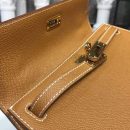 1:1 Replica Hermes Mini Kelly KP Pochette Gold For Women Hermes Mini Kelly KP Pochette Gold For Women Gold Toned Hardware 8.7in/22cm8.7in/22cm