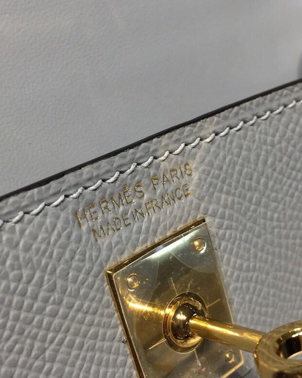 1:1 Replica Hermes Mini Kelly Light Blue For Women Gold Toned Hardware 7.5in/19cm