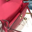 1:1 Replica Hermes Mini Kelly Rose Tyrien For Women Gold Toned Hardware 7.5in/19cm