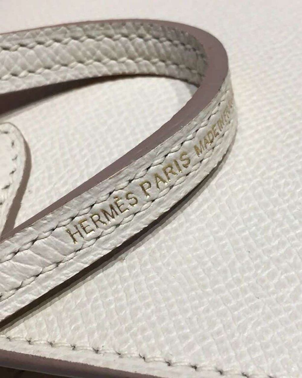 1:1 Replica Hermes Mini Kelly White For Women Gold Toned Hardware 7.5in/19cm