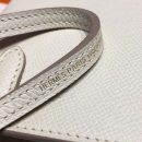 1:1 Replica Hermes Mini Kelly White For Women Gold Toned Hardware 7.5in/19cm