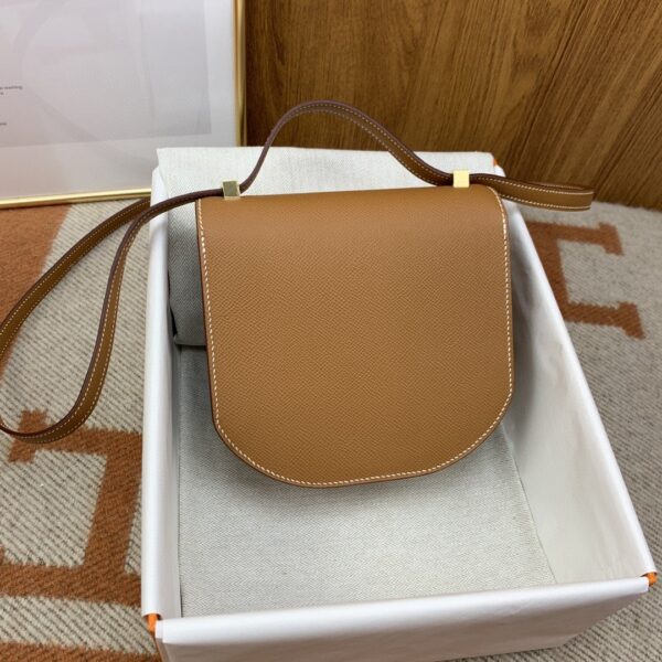 1:1 Replica Hermes Mosaique 17 Brown, Gold Toned Hardware Bag For Women, Women's Handbags, Shoulder Bags 6.7in/17cm