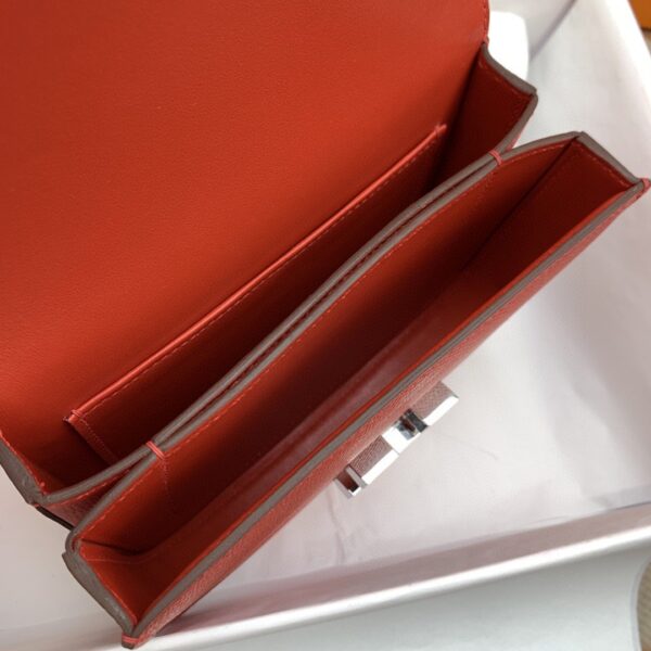 1:1 Replica Hermes Mosaique 17 Red, Silver Toned Hardware Bag For Women, Women's Handbags, Shoulder Bags 6.7in/17cm