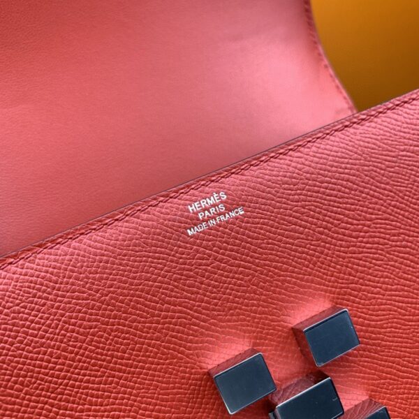 1:1 Replica Hermes Mosaique 17 Red, Silver Toned Hardware Bag For Women, Women's Handbags, Shoulder Bags 6.7in/17cm