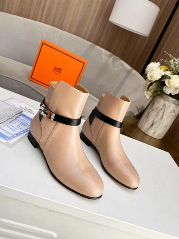 Hermes Neo Ankle Boot Beige For Women, Women's Shoes