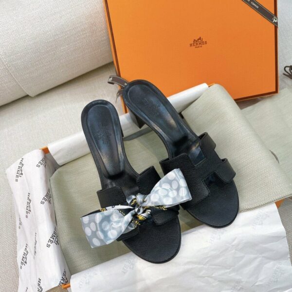 Hermes Oasis Sandal Black For Women, Women's Shoes H151215Z