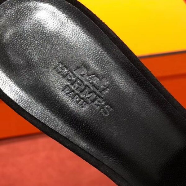 Hermes Oasis Sandal Black For Women, Women's Shoes H192001Z 52370