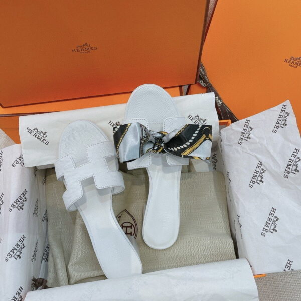 Hermes Oasis Sandal White For Women, Women's Shoes H151215Z