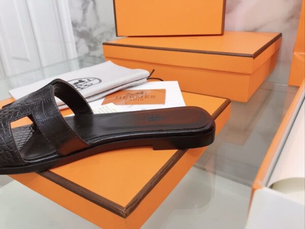 Hermes Oran Sandal Black For Women, Women's Shoes