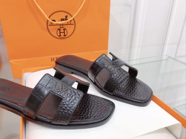 Hermes Oran Sandal Black For Women, Women's Shoes