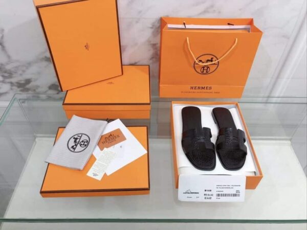 Hermes Oran Sandal Black For Women, Women's Shoes