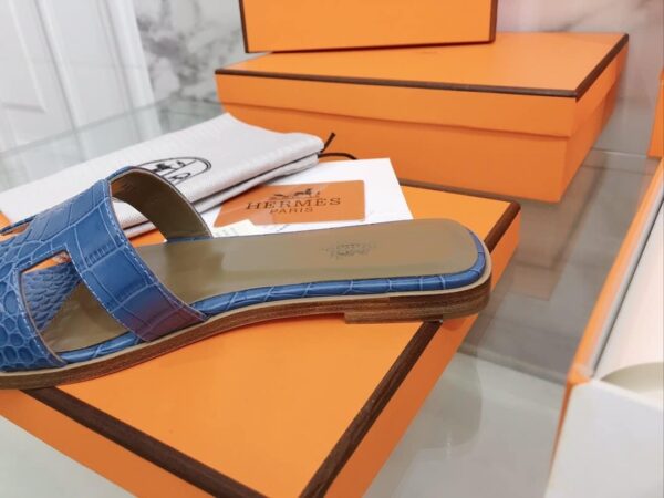 Hermes Oran Sandal Blue For Women, Women's Shoes