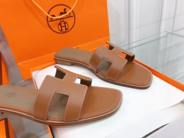 Hermes Oran Sandal Brown For Women, Women's Shoes H021056Z