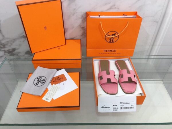 Hermes Oran Sandal Pink For Women, Women's Shoes H021056Z