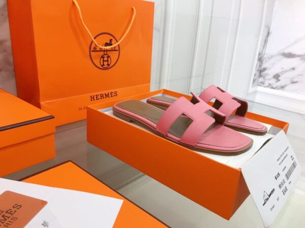 Hermes Oran Sandal Pink For Women, Women's Shoes H021056Z