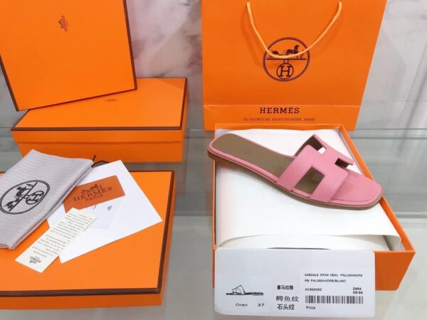 Hermes Oran Sandal Pink For Women, Women's Shoes H021056Z