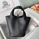 1:1 Replica Hermes Picotin Lock 18 Bag Black For Women, Women's Handbags 7.1in/18cm